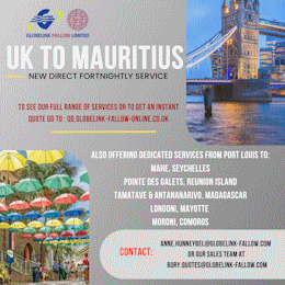 UK to Mauritius - New Direct Fortnightly Service